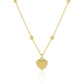 Girl Gift Simple Smoot Heart 925 Sterling Silver Necklace