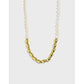 Asymmetry Oval Natural Pearl Waterdrop 925 Sterling Silver Necklace