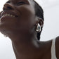Party Large Drop Water S999 Sterling Silver Electroforming Stud Earrings