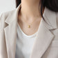 collarbone chain INS temperament light luxury high-end sense simple S925 pure silver water droplet pendant necklace for women