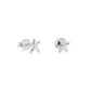 Cute Mini Beads Star 925 Sterling Silver Stud Earrings