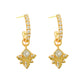 Cute Honey Bee Shape CZ 925 Sterling Silver Dangling Earrings