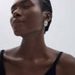 Fine Jewelry Women Electroforming Light Casual Multi C Shape Tube Cross S999 Sterling Silver Row Hoop Earrings