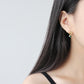 Asymmetry Shell Pearls Green CZ 925 Sterling Silver Stud Earrings