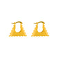 Fashion Rivet Women Bag 925 Sterling Silver Hoop Earrings