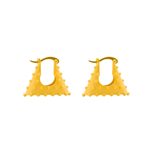 Fashion Rivet Women Bag 925 Sterling Silver Hoop Earrings