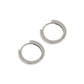 Minimalism Geometry Circle 925 Sterling Silver Huggie Hoop Earrings