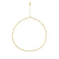 Fashion Irregular Golden Hollow Chain 925 Sterling Silver Necklace