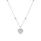 Girl Gift Simple Smoot Heart 925 Sterling Silver Necklace