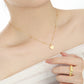 Girl Gift Simple Smoot Heart 925 Sterling Silver Necklace