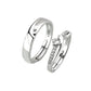 Simple Micro Setting CZ 925 Sterling Silver Adjustable Promise Ring