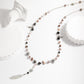 Statement Metal Jewelry Edgy 925 Pure Silver Fashion Skull Head Irregular Stone Tassels Waist Chain Metal