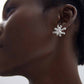 Chunky Jewelry Electroforming Lady's Casual Irregular Fireworks S999 Sterling Silver Luxury Stud Earrings