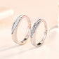 Wedding Fall in Love  CZ 925 Sterling Silver Adjustable Promise Ring