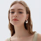 Fashion Jewelry Chunky Electroforming Irregular Pattern 999 Sterling Silver Large Statement Hoop Earrings