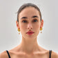Women Daily Fashion Jewelry Trendy 999 Pure Silver Irregular Hollow Knots Lightweight Electroforming Chunky Huge Statement Earrings