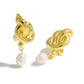 Women Daily Fashion Jewelry Trendy 999 Pure Silver Irregular Hollow Knots Lightweight Electroforming Chunky Huge Statement Earrings