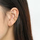 Fashion Beads Circle 925 Sterling Silver Huggie Hoop Earrings
