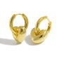 Girl Gift Hollow Love Heart 925 Sterling Silver Electroforming Star Hoop Earrings