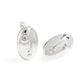 Women Fashion Jewelry Artistic 999 Pure Silver Huge Facial Oval Simple Portrait Electroforming Hollow Statement Earrings