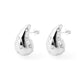 Women Mini Shell Pearls Waterdrop 925 Sterling Silver Electroforming Stud Earrings