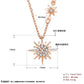 Sweet CZ Sun Shines Star 925 Sterling Silver Necklace