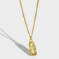 Gift Irregular Peanut 925 Sterling Silver Necklace