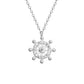Fashion CZ Rudder 925 Sterling Silver Necklace
