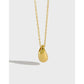 collarbone chain INS temperament light luxury high-end sense simple S925 pure silver water droplet pendant necklace for women