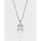 Simple Radiant CZ New 925 Sterling Silver Necklace