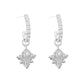 Cute Honey Bee Shape CZ 925 Sterling Silver Dangling Earrings