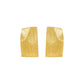 Fashion Geometry Irregular Rectangle Paper 925 Sterling Silver Stud Earrings