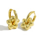 Girl Sweet 925 Sterling Silver Electroforming Star Hoop Earrings