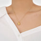 Women Daily Fashion Jewelry Bold 999 Pure Silver Geometry Pattern Triangular Cone Necklace