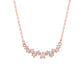 Women Beautiful Irregular CZ 925 Sterling Silver Necklace