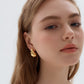 Women Mini Shell Pearls Waterdrop 925 Sterling Silver Electroforming Stud Earrings