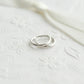 Simple Concise Elegant Women 925 Sterling Sliver Huggie Hoop Earrings