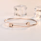 Fashion Tiny Waist Tube 925 Sterling Silver Open Bangle
