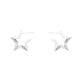 Girl Irregular Star 925 Sterling Silver Hoop Earrings