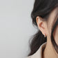 Modern  Circle 925 Sterling Silver Hoop Earrings