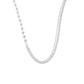 Fashion Asymmetry Beads Chain 925 Sterling Silver Necklace
