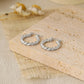Simple Twisted 925 Sterling Silver Hoop Earrings