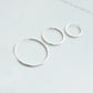 Simple Concise Elegant Women 925 Sterling Sliver Huggie Hoop Earrings