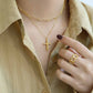 Holy Irregular Cross 925 Sterling Silver Necklace