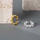 Fashion Beads 925 Sterling Silver Non-Pierced Earrings