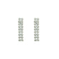 Elegant CZ Chain 925 Sterling Silver Dangling Earrings