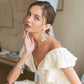 ADORA Tie Back V-Neck Ruffle Sleeve Dress