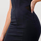 Mesh Insert Bodycon Dress – Sleek and Stylish