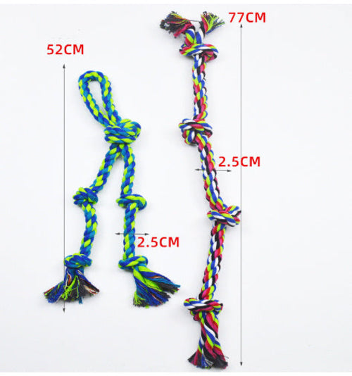 Heavy-Duty Rope Knot Dog Toys For Large Breeds Dental Health Chew And
