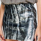 Sequin Skirt with Sleeveless Blouson Dress – Glamorous Party Look